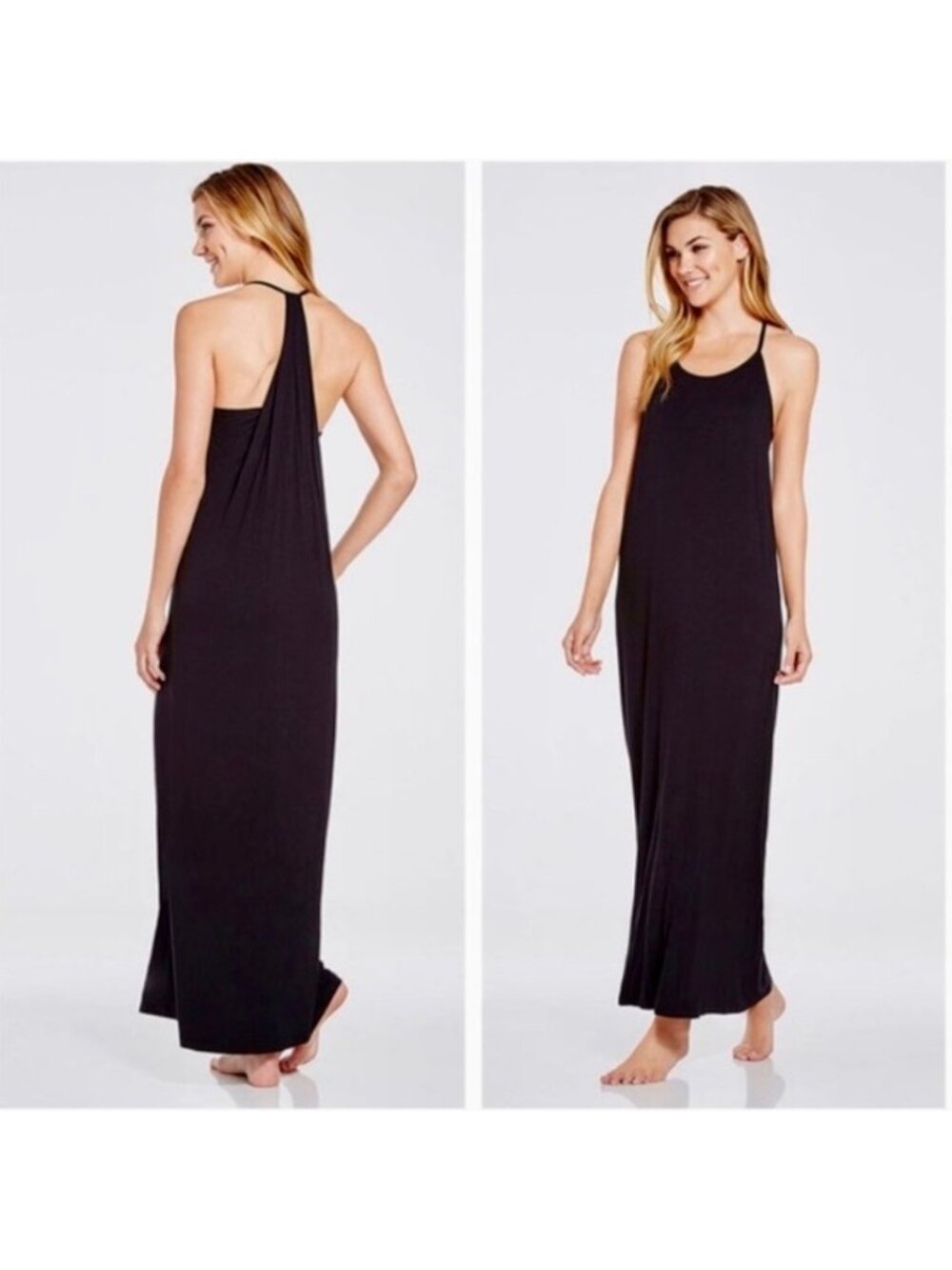 Fabletics Black Sleeveless Maxi Dress Size XS